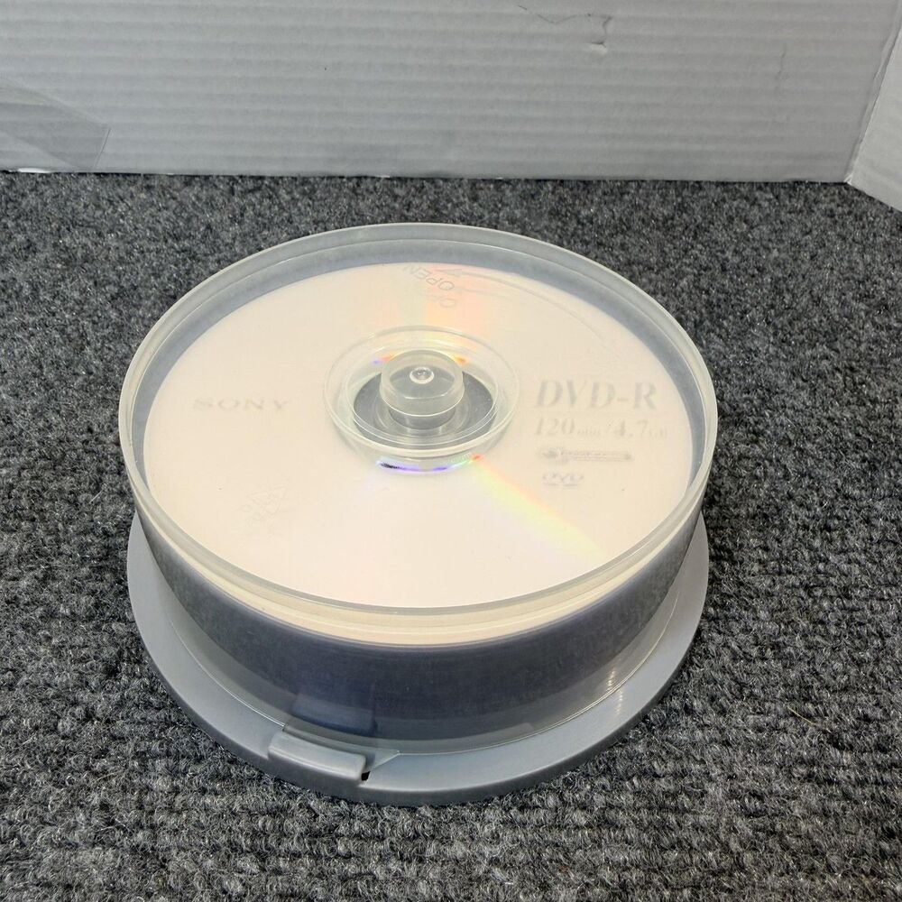 Sony DVD-R 16x 4.7GB 120min Blank Recordable Discs Spindle Data Video Media